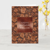 Carte Floral Boho Brown (Fleur jaune)