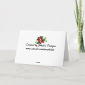 Carte Floral Bonjour (Dos)