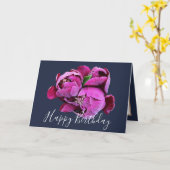 Carte Floral Bouquet Pink Peonies Fleur Fille Anniversai (Fleur jaune)