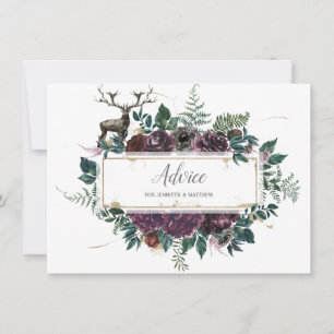 Carte Floral Bourgogne et gris avec conseil en stade