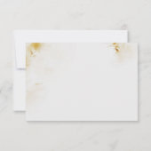 Carte Floral burgundy or mariage de automne merci (Dos)