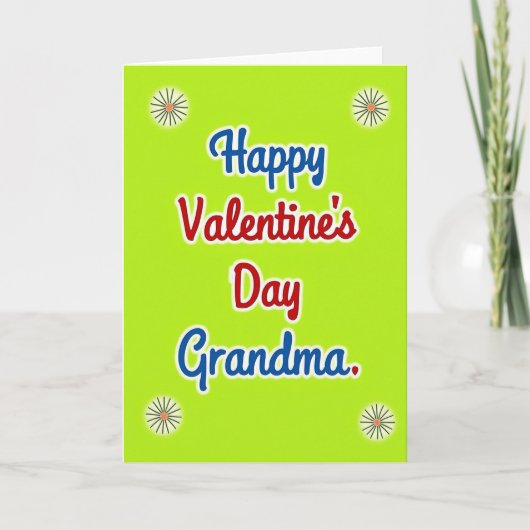 Carte Floral Burst Grandma Card (Devant)