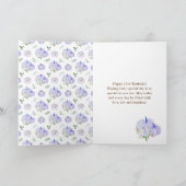 Carte Floral Citrouille violet Joyeux anniversaire (Intérieur)