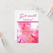 Carte Floral Coloré Se Bien Bientôt (Devant/Arrière en situation)