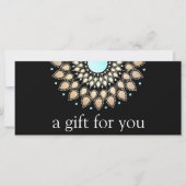 Carte Floral de Lotus Or Mandala (Devant)