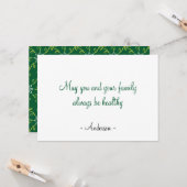 Carte Floral décoratif Motif sans couture (Devant/Arrière en situation)