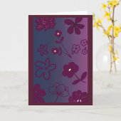 Carte Floral Design  (Fleur jaune)