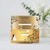 Carte Floral doré (Debout devant)