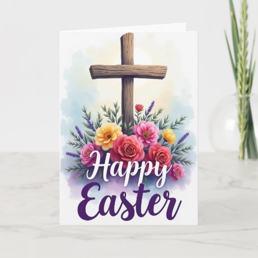 Carte Floral Easter Blessing Card (Devant)