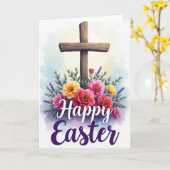 Carte Floral Easter Blessing Card (Fleur jaune)