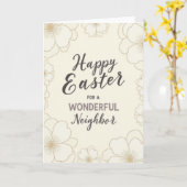 Carte Floral Easter Neighbor Card (Fleur jaune)