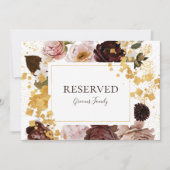 Carte Floral flush moderne | Connexion réservée (Devant)