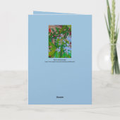 Carte Floral Folded Greeting Card (Dos)
