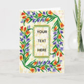 Carte floral frame (Devant)