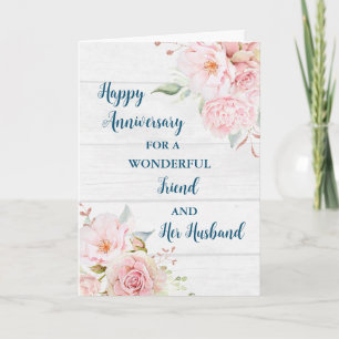 Carte Floral Friend et son anniversaire de mari