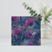 Carte Floral fuchsia (Debout devant)