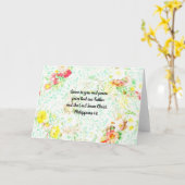 Carte Floral Grace Scriphe Note Card Philippians 1:2 (Fleur jaune)