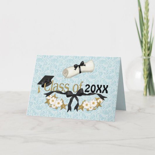 Carte Floral Grad Classy (Devant)