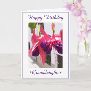 Carte Floral Grand-fille Anniversaire