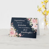 Carte Floral Grand-Petite-Fille Diplôme (Fleur jaune)