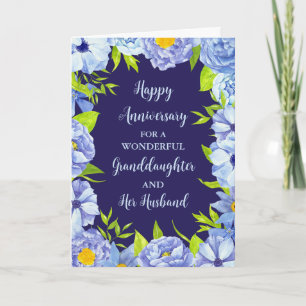 Carte Floral Grandgirl et son mari Anniversaire