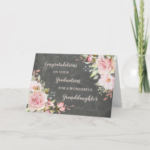 Carte Floral Grandgirl Félicitations Diplôme