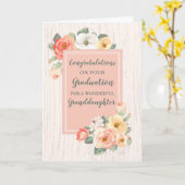 Carte Floral Grandgirl Félicitations Diplôme (Fleur jaune)