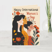 Carte Floral Happy International Women's Day (Devant)