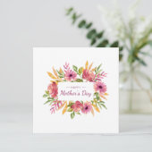 Carte Floral Happy Mother's Day Card (Debout devant)