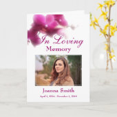 Carte Floral In Love Mémoire Photo Keepsaké (Fleur jaune)