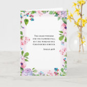 Carte Floral Inspiration Isaiah 40:8 (Fleur jaune)