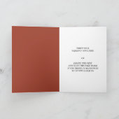 Carte Floral intemporel Rustique Ses Vows Mariage (Intérieur)