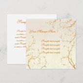 Carte Floral Invitation 03 (Devant / Derrière)