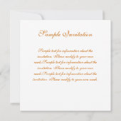 Carte Floral Invitation 03 (Dos)
