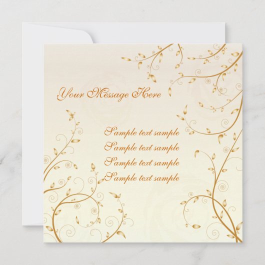 Carte Floral Invitation 03 (Devant)