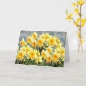 Carte Floral Jaune Daffodil Fleurs de printemps (Fleur jaune)
