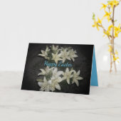Carte Floral Joyeux Pâques Rejoice Lily Cluster (Fleur jaune)