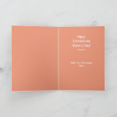 Carte Floral Light Coral International Women's Day (Intérieur)