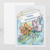 Carte Floral Livraison Plat Personnaliser (Devant / Derrière)