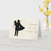 Carte Floral Mariage Couple (Fleur jaune)