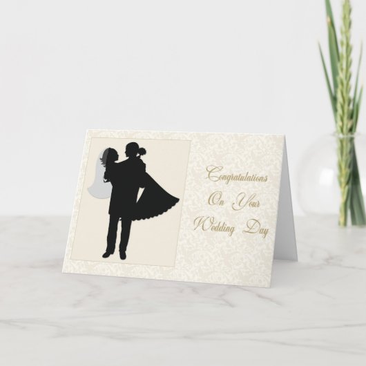 Carte Floral Mariage Couple (Devant)