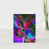 Floral moderne Art Abstrait Rouge Bleu Motif #12
