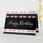 Carte Floral moderne décoratif (Fleur jaune)