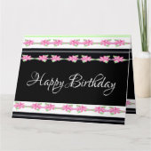 Carte Floral moderne décoratif (Devant)