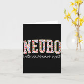 Carte Floral Neuro Icu Nurse Brain Neuroscience Icu Nurs (Fleur jaune)