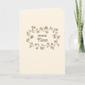 Carte Floral Niece ou Custom Bénéficiaire et Texte Anniv (Devant)