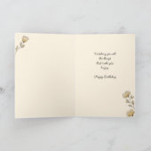 Carte Floral Niece ou Custom Bénéficiaire et Texte Anniv (Intérieur)