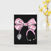 Carte Floral Nk Coquette Bow Rn Nurse Stethoscope Nursin (Fleur jaune)