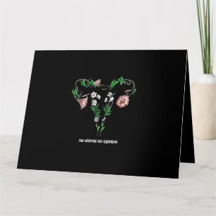 Carte Floral No Uterus No Opinion Droits des femmes