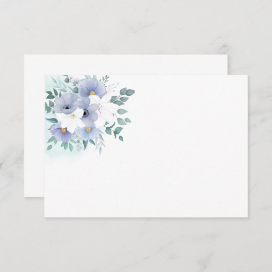 Carte Floral Note (Devant / Derrière)